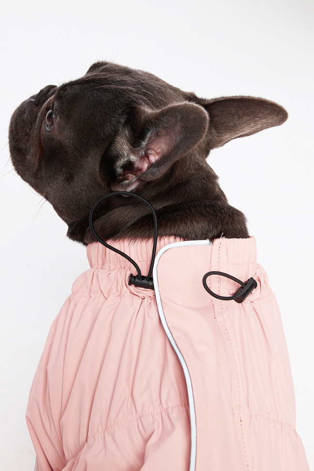 Дождевик LionPets Мопс LPK9325-121 на девочку Цвет: Пудровый