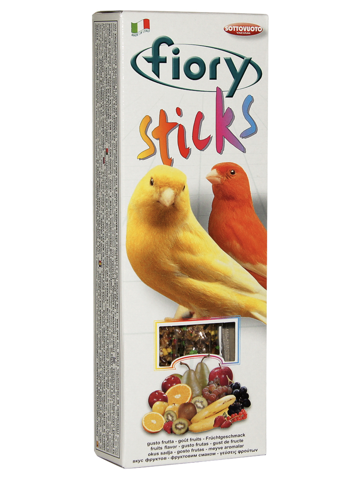 Лакомство Fiory Sticks палочки для канареек, с фруктами 2х30 г