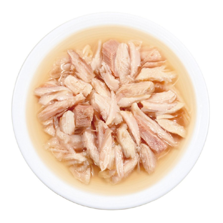 INABA CIAO Toromi Влажный корм для кошек, куриное филе и тунец Магуро со вкусом морского гребешка в бульоне,  80 г