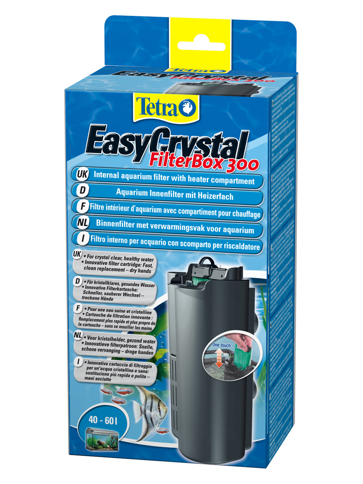 Tetra EasyCrystal 300 Filter Box внутренний фильтр для аквариумов 40-60 л