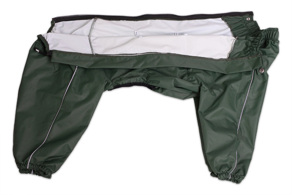 Дождевик для собаки Lion KLM-2120 на мальчика, цвет: хаки (Размер 3 (спинка 64 см, обхват шеи 34-56 см, обхват груди 70-80 см))