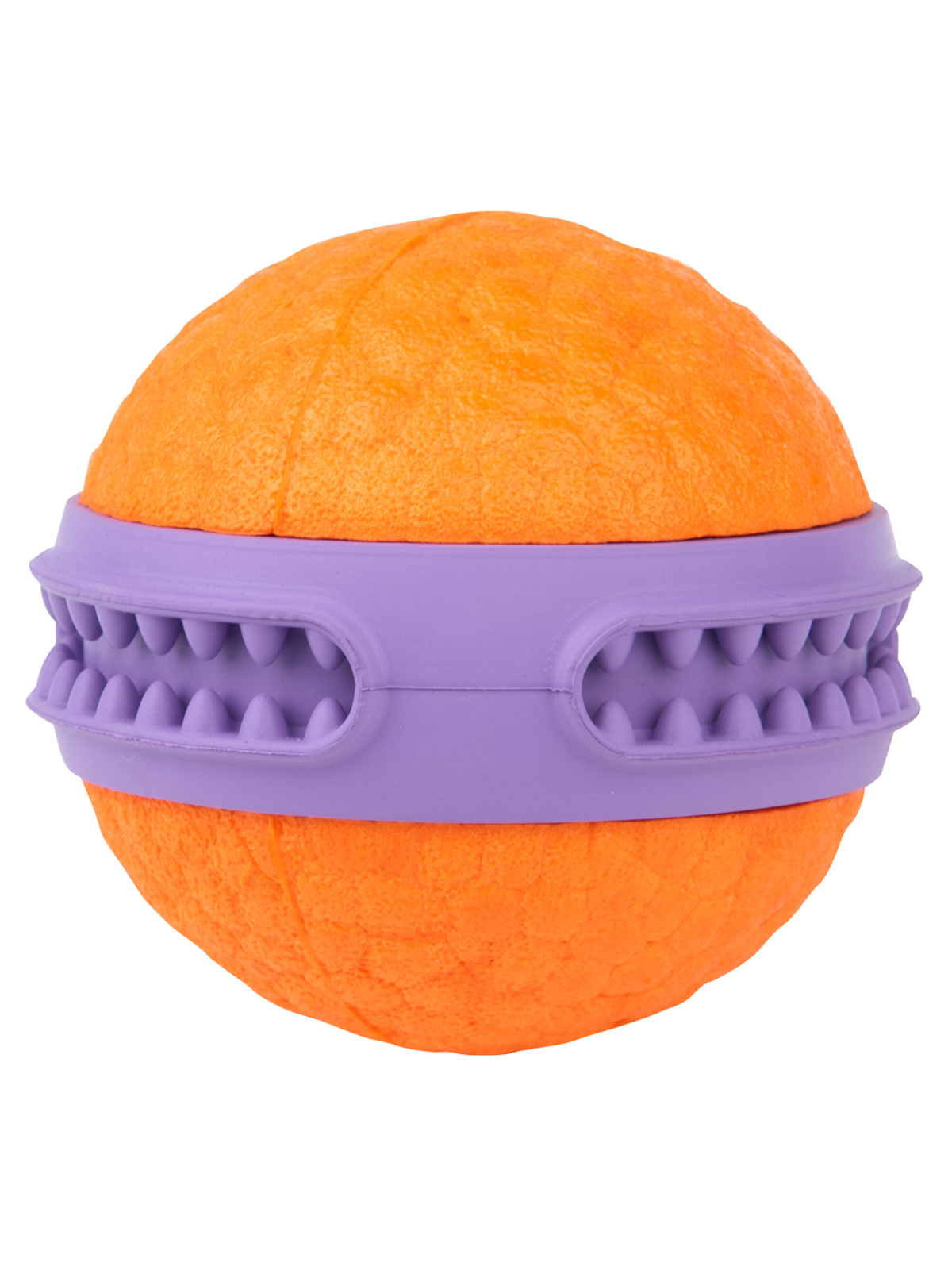 Игрушка Mr.Kranch для собак мяч Зубастик диаметр 6 см фиолетовая