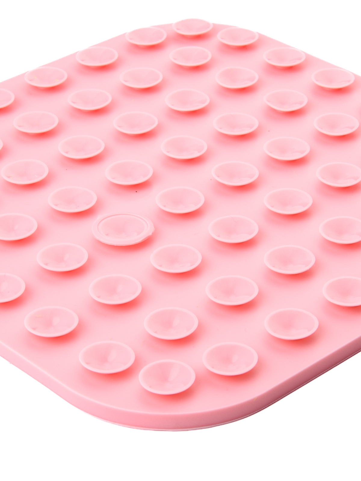 Лизательный коврик Mr.Kranch для медленного поедания силиконовый 20*20 см розовая с лопаткой