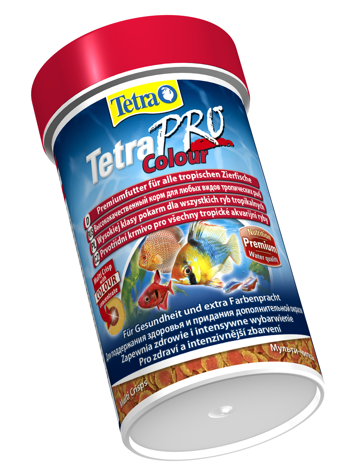 TetraPro Color Crisps корм-чипсы для улучшения окраса всех декоративных рыб 100 мл