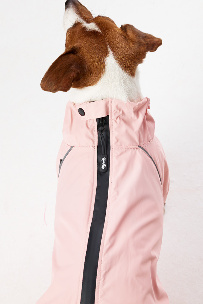Дождевик LionPets ДЖЕК РАССЕЛ LPK-9225-121 на девочку Цвет: Пудровый (девочка (спинка 38 см, обхват шеи 31-42, обхват груди 50-56))