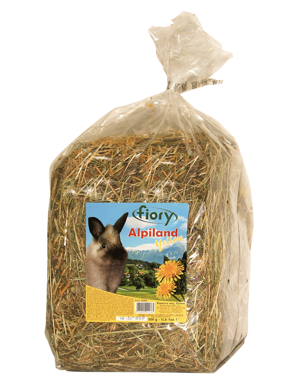 Сено Fiory Alpiland Yellow альпийское с одуванчиком 500 г