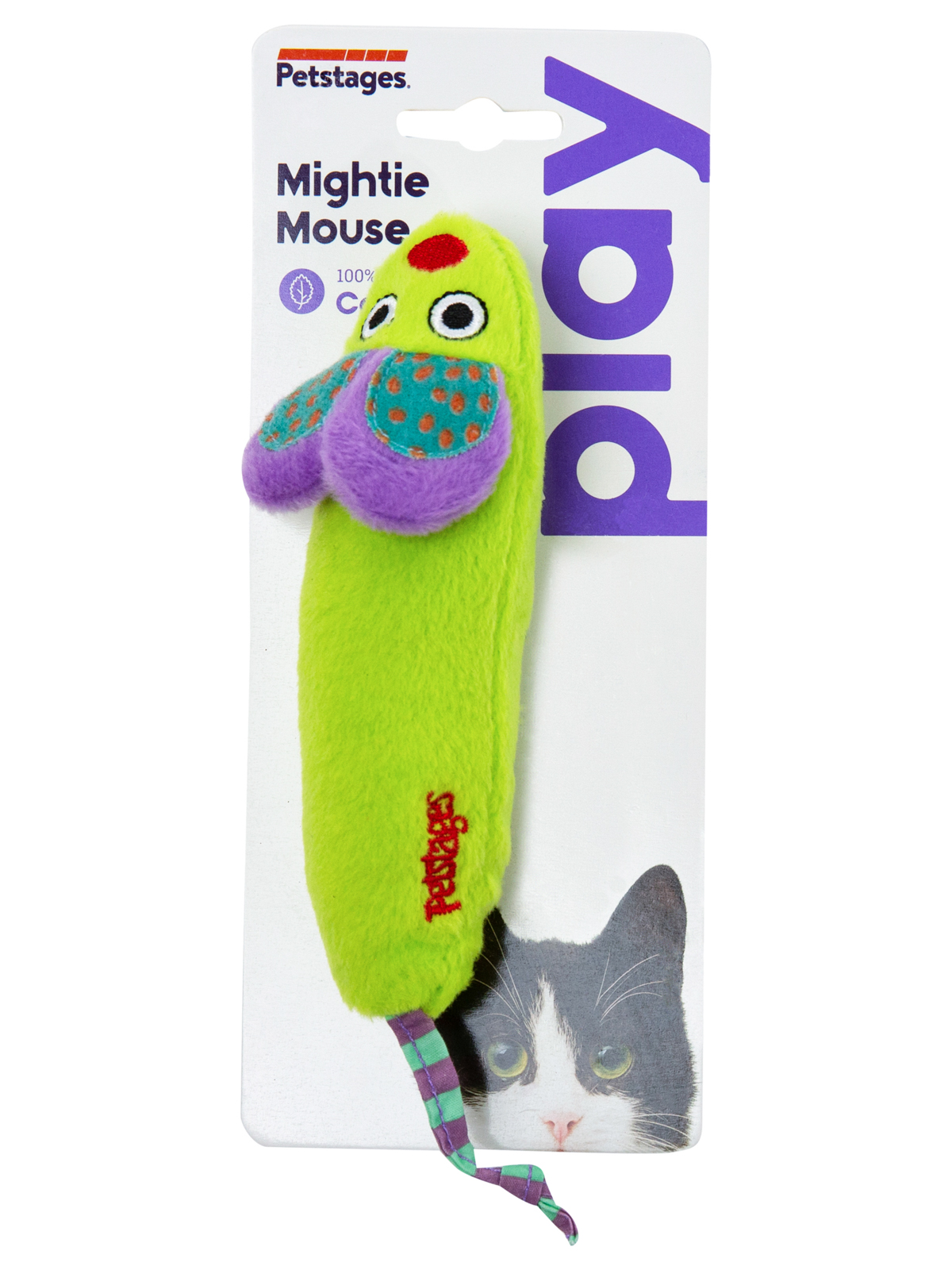 Игрушка Catstages для кошек "Мышка плюш" c кошачьей мятой 20 см (34005)