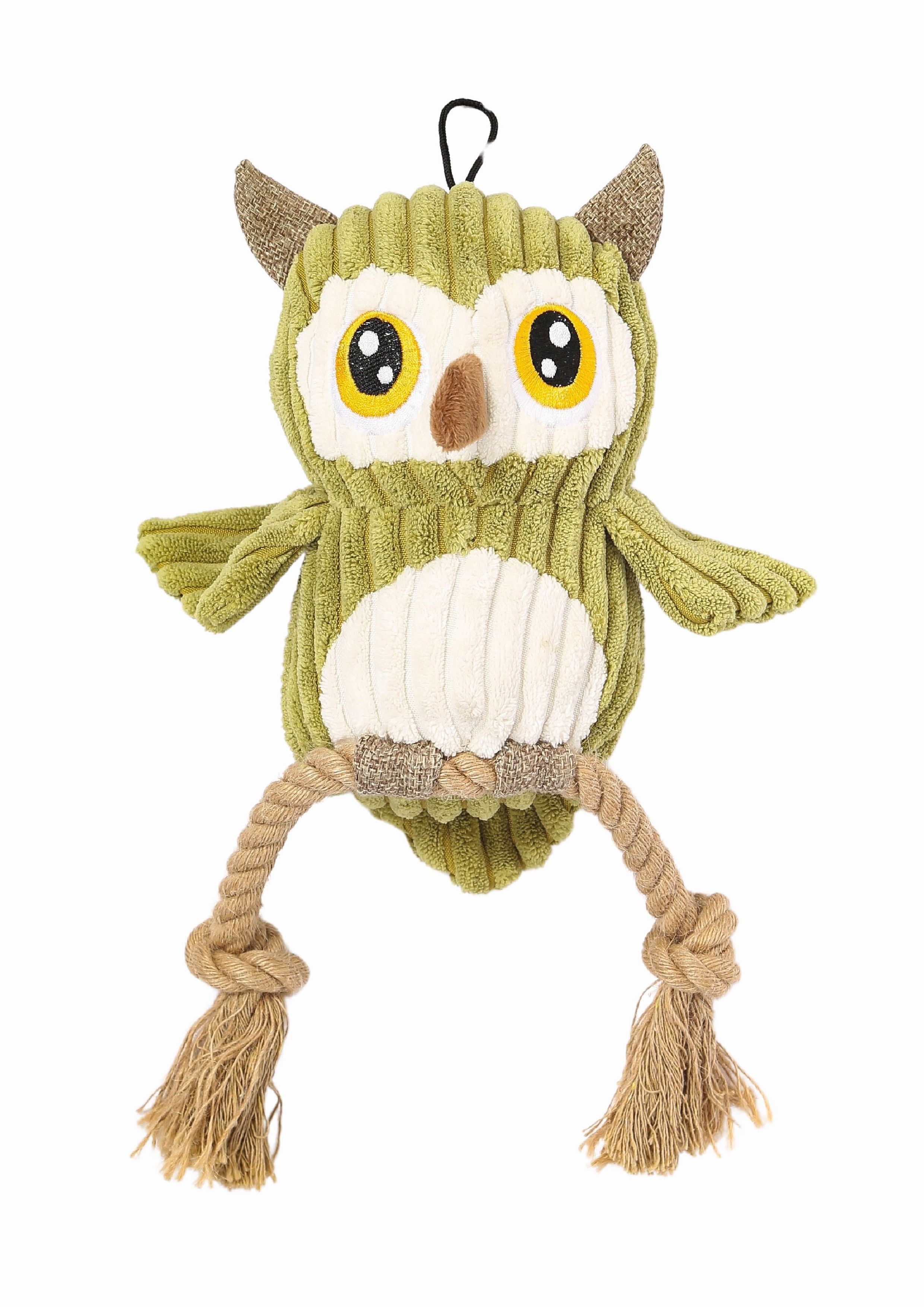 Игрушка СОВА С КАНАТОМ мягкая 30 см. 10641099 Mpets