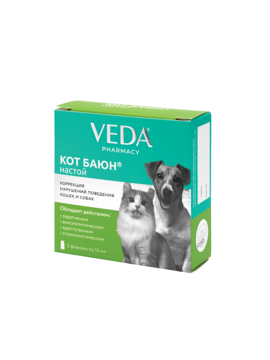 VEDA Кот Баюн для кошек и собак, настой для приема внутрь, 30 мл