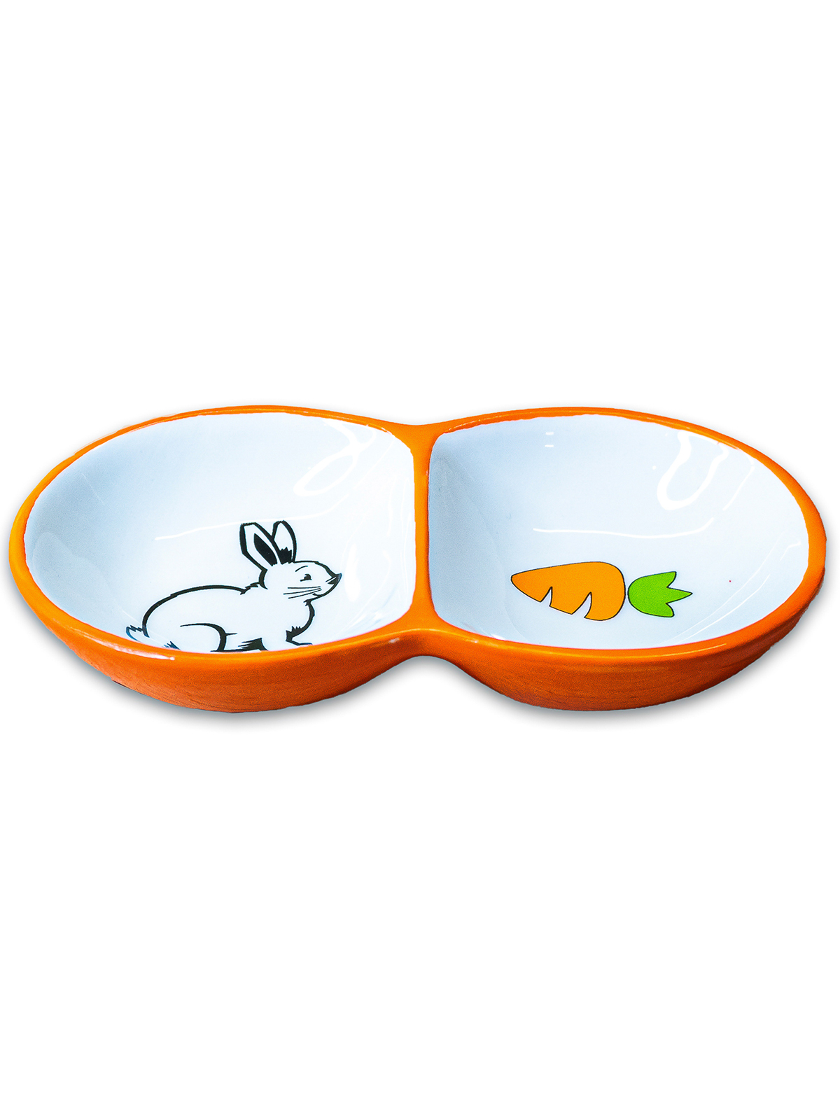 Миска Mr.Kranch для грызунов двойная 2х50 мл оранжевая