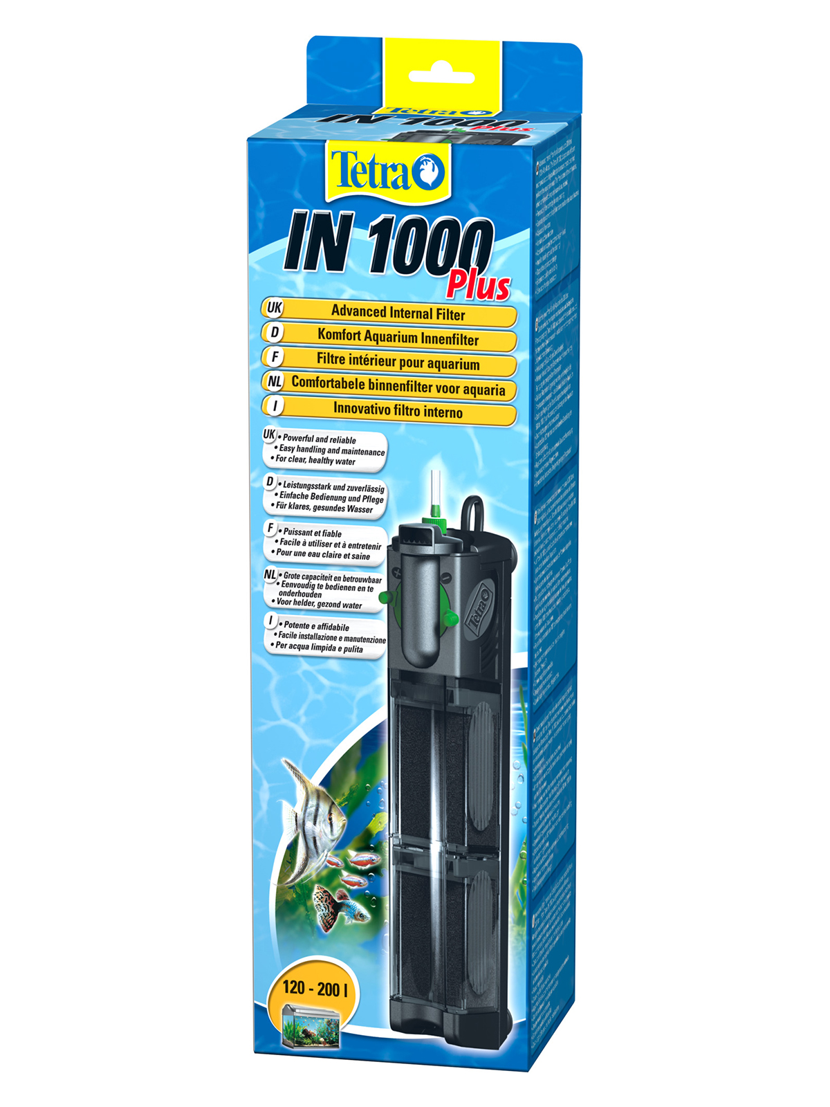 Tetra IN 1000 Plus внутренний фильтр для аквариумов до 200 л