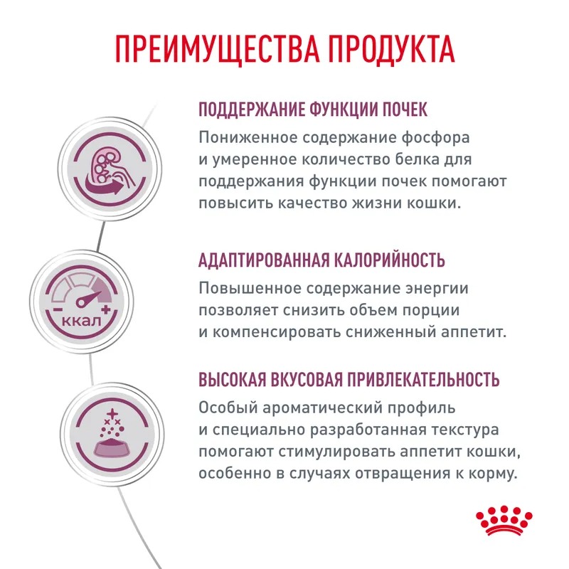 Royal Canin Renal влажный корм для кошек при почечной недостаточности кусочки с говядиной  в соусе 85гр