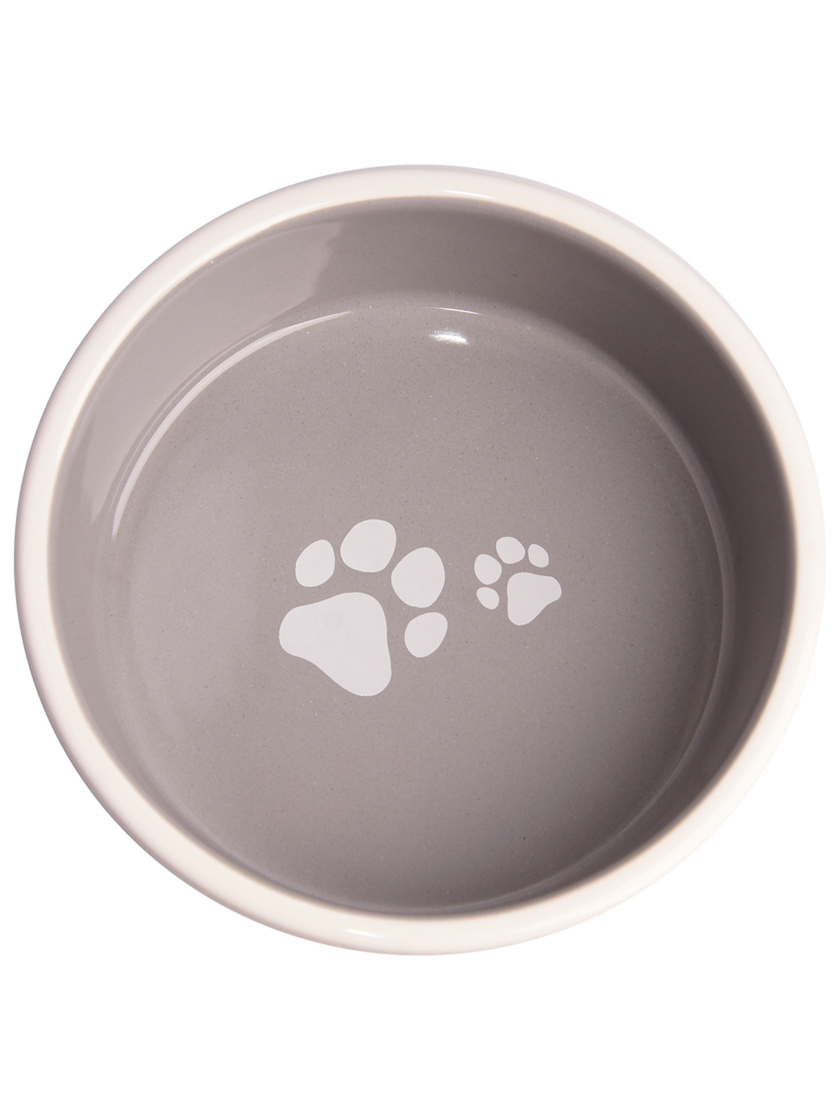 Миска Mr.Kranch для собак Лапки 300 мл серая