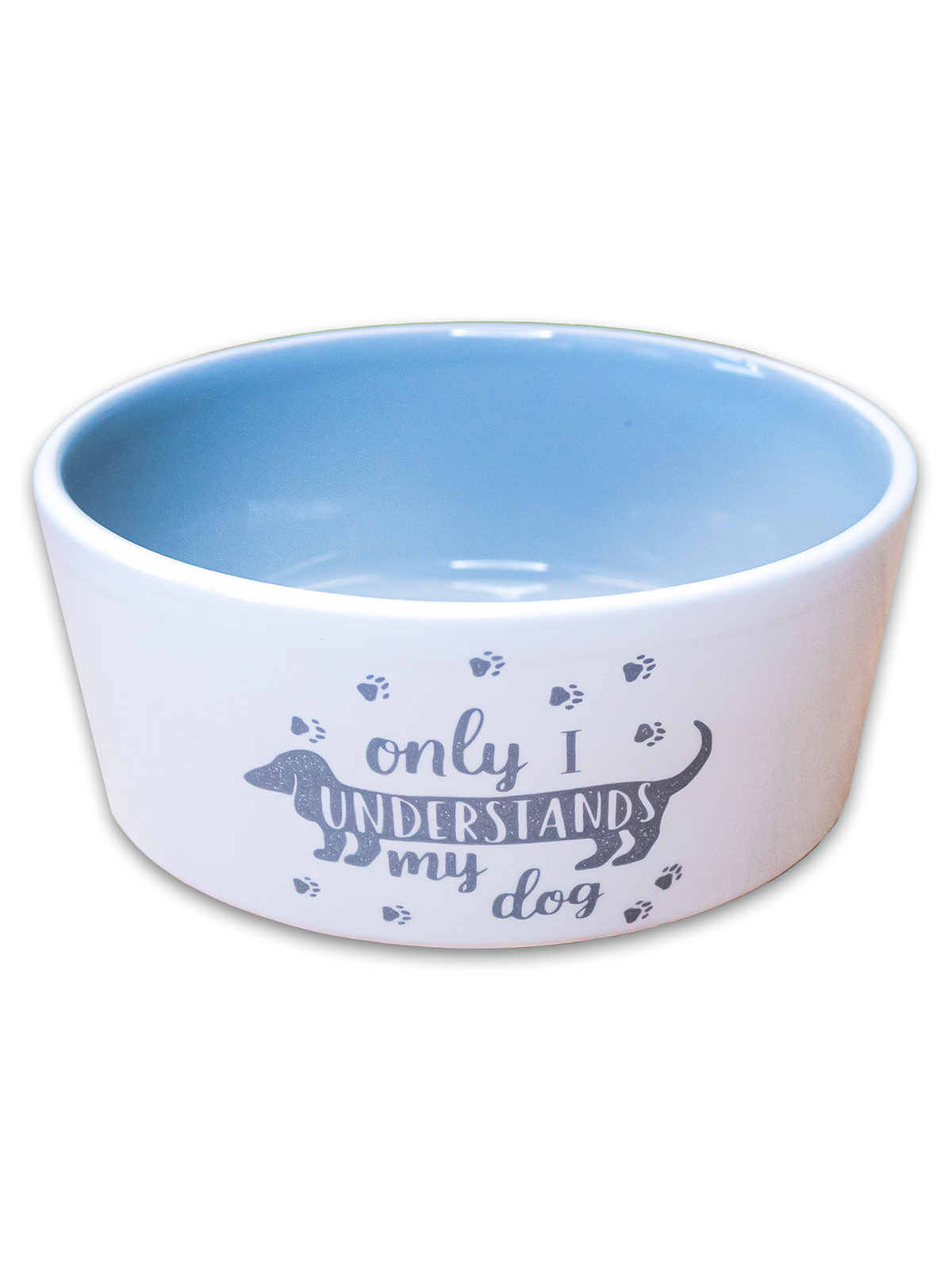 Миска Mr.Kranch для собак Лапки 300 мл серая