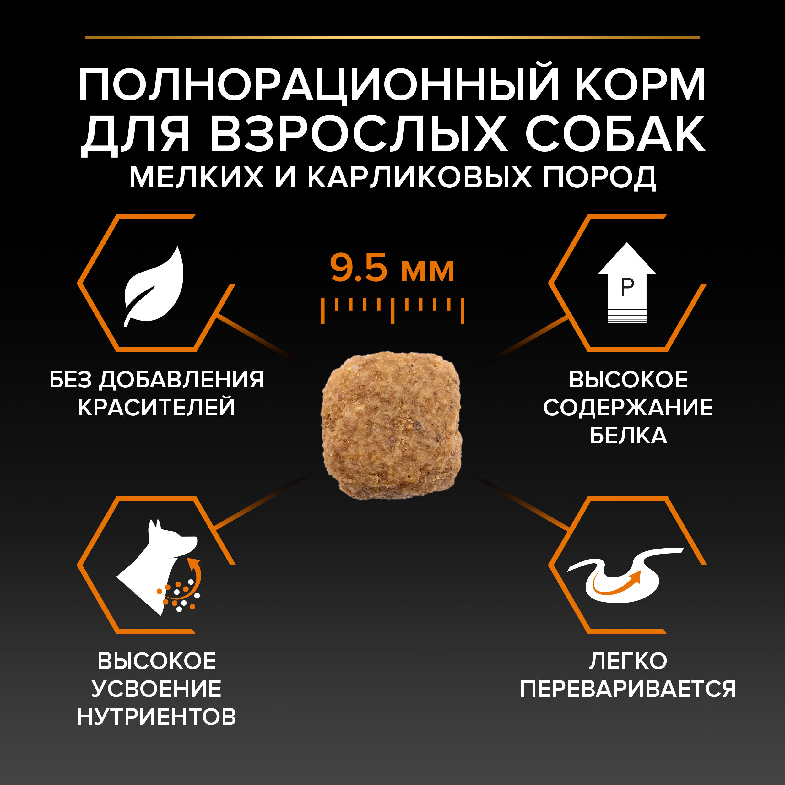 Сухой корм для собак PRO PLAN для мелких и карликовых пород с курицей, 3кг 7613035114920