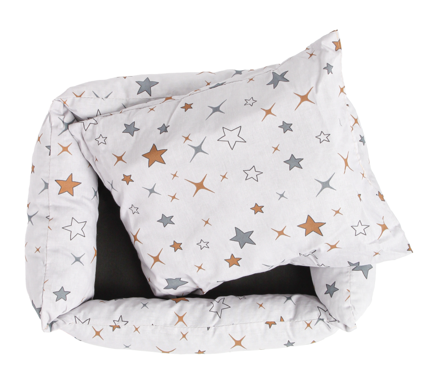 Моськи-Авоськи Лежанка СКАЗКА поплин M 58х46х16 ЗВЕЗДЫ