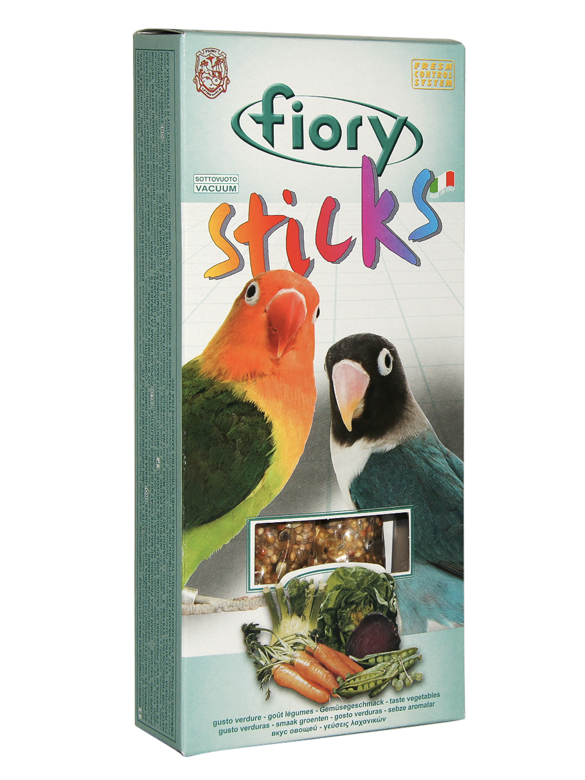 Лакомство Fiory Sticks палочки для средних попугаев, с овощами 2х60 г