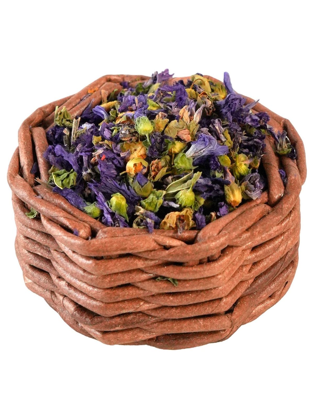 Лакомство Bambini Pets Корзина с высушенными цветками мальвы для грызунов и кроликов, 10 г.