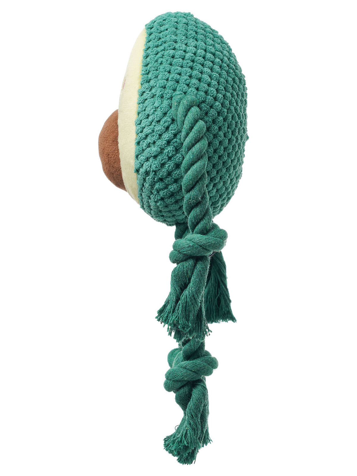 Игрушка Mr.Kranch для собак Авокадо плюшевая с канатиками и пищалкой 13.5 см (34006)