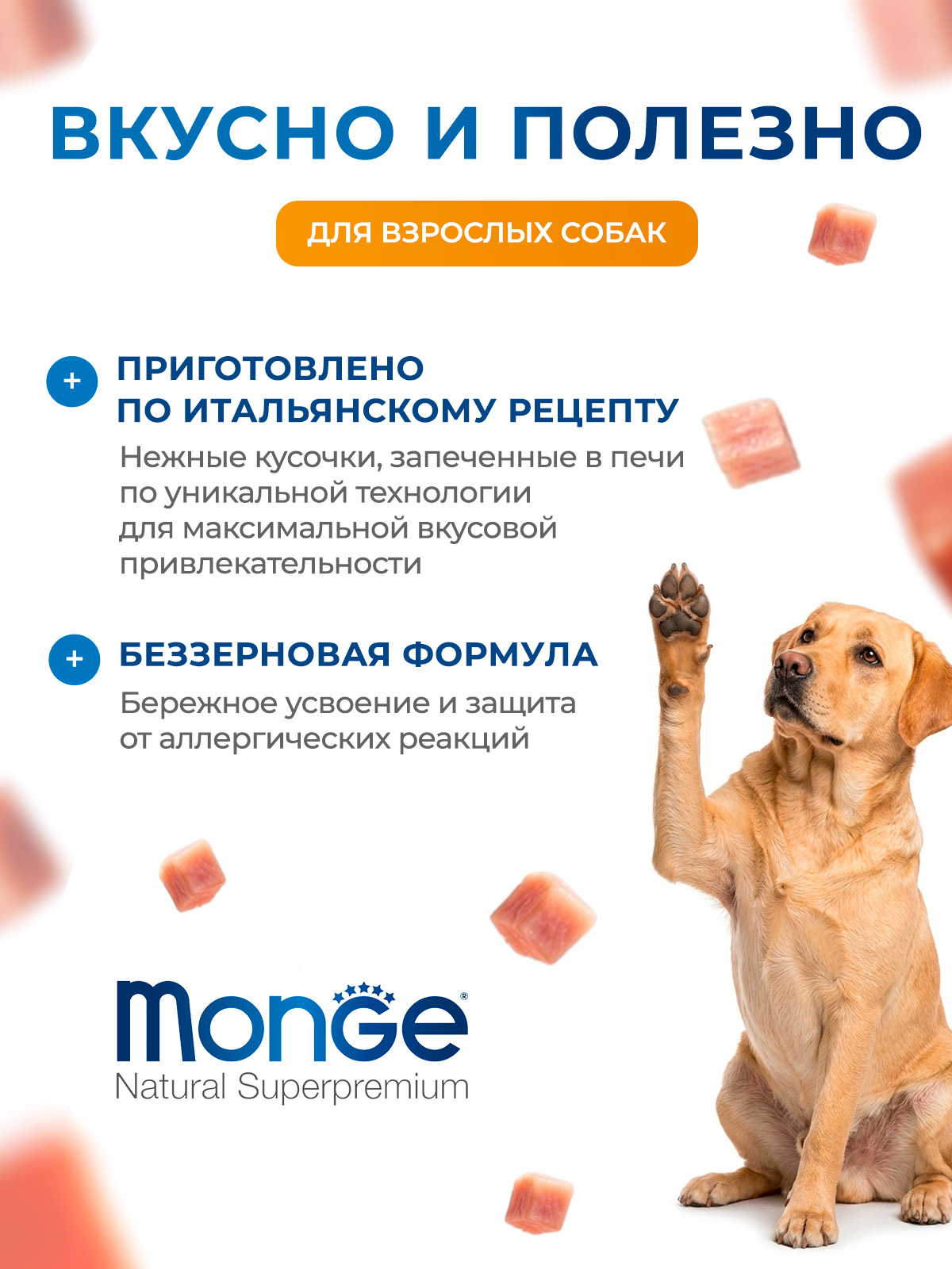 Влажный корм Monge Dog Grill для собак с курицей и индейкой, паучи 100 г