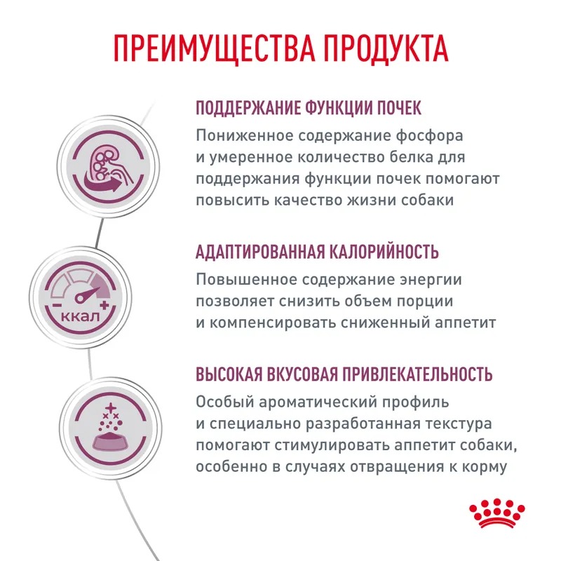 ROYAL CANIN Renal корм для собак для почек 2 кг 4627109385331