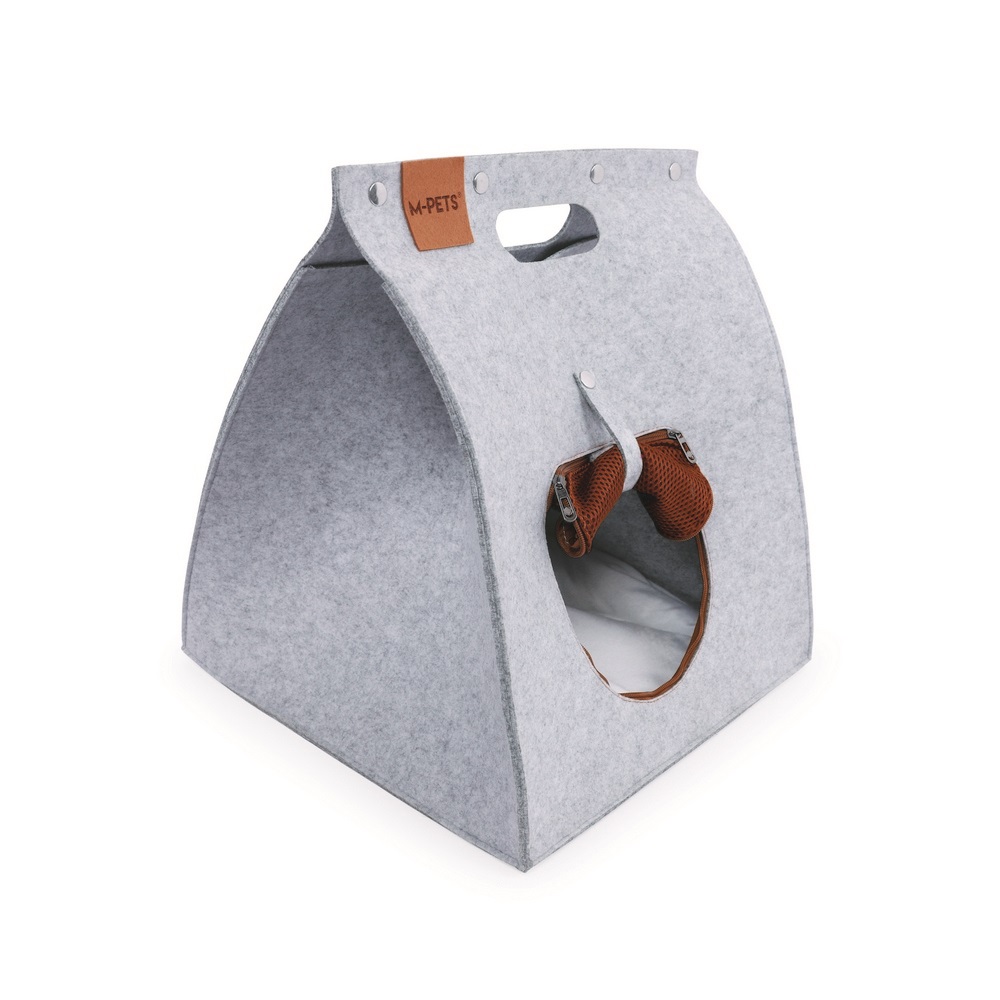 M-PETS SNOOZY Лежанка-домик, войлок, 40х40х48 см