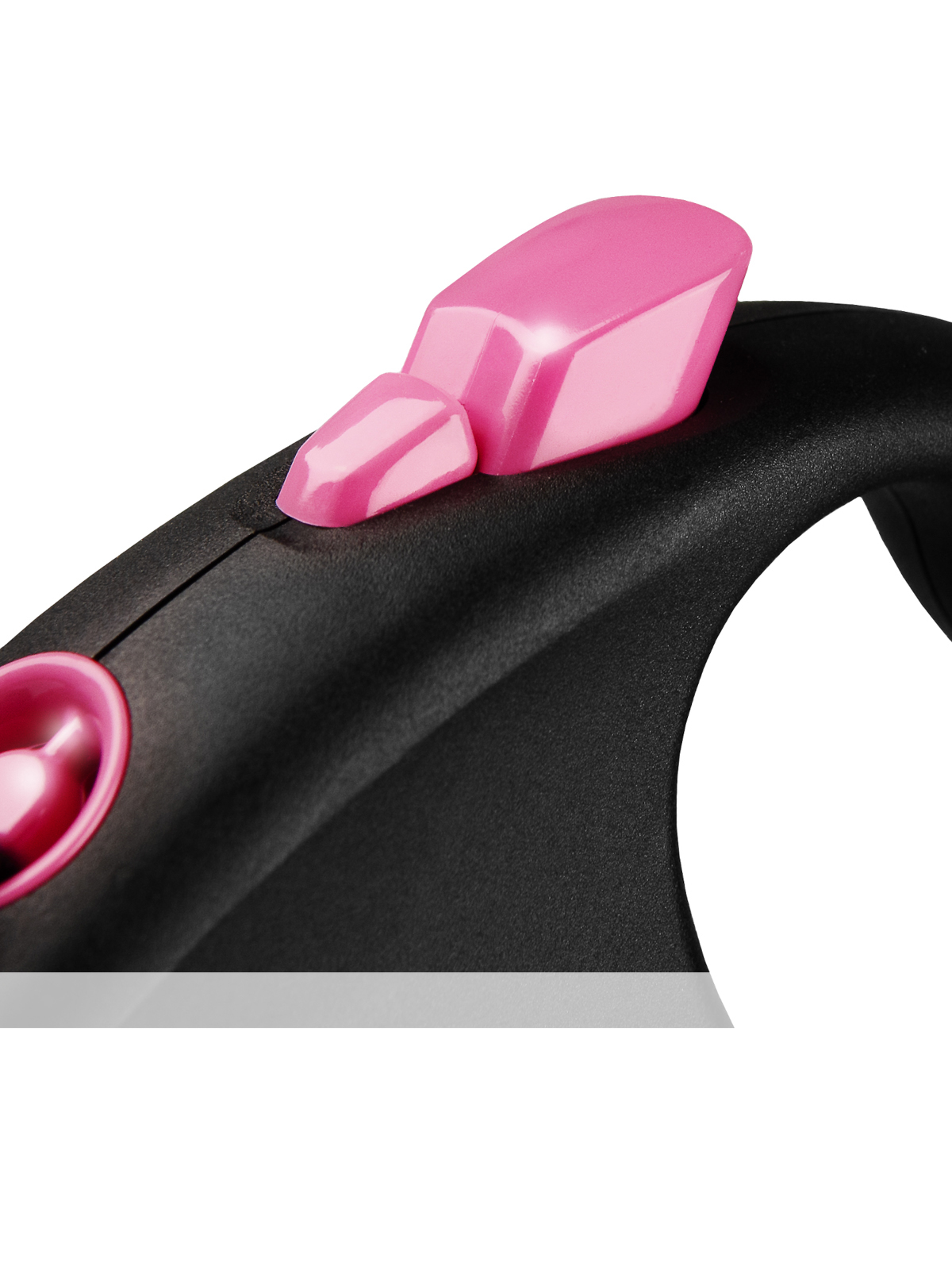 flexi рулетка Black Design M (до 25 кг) 5 м лента черный/розовый