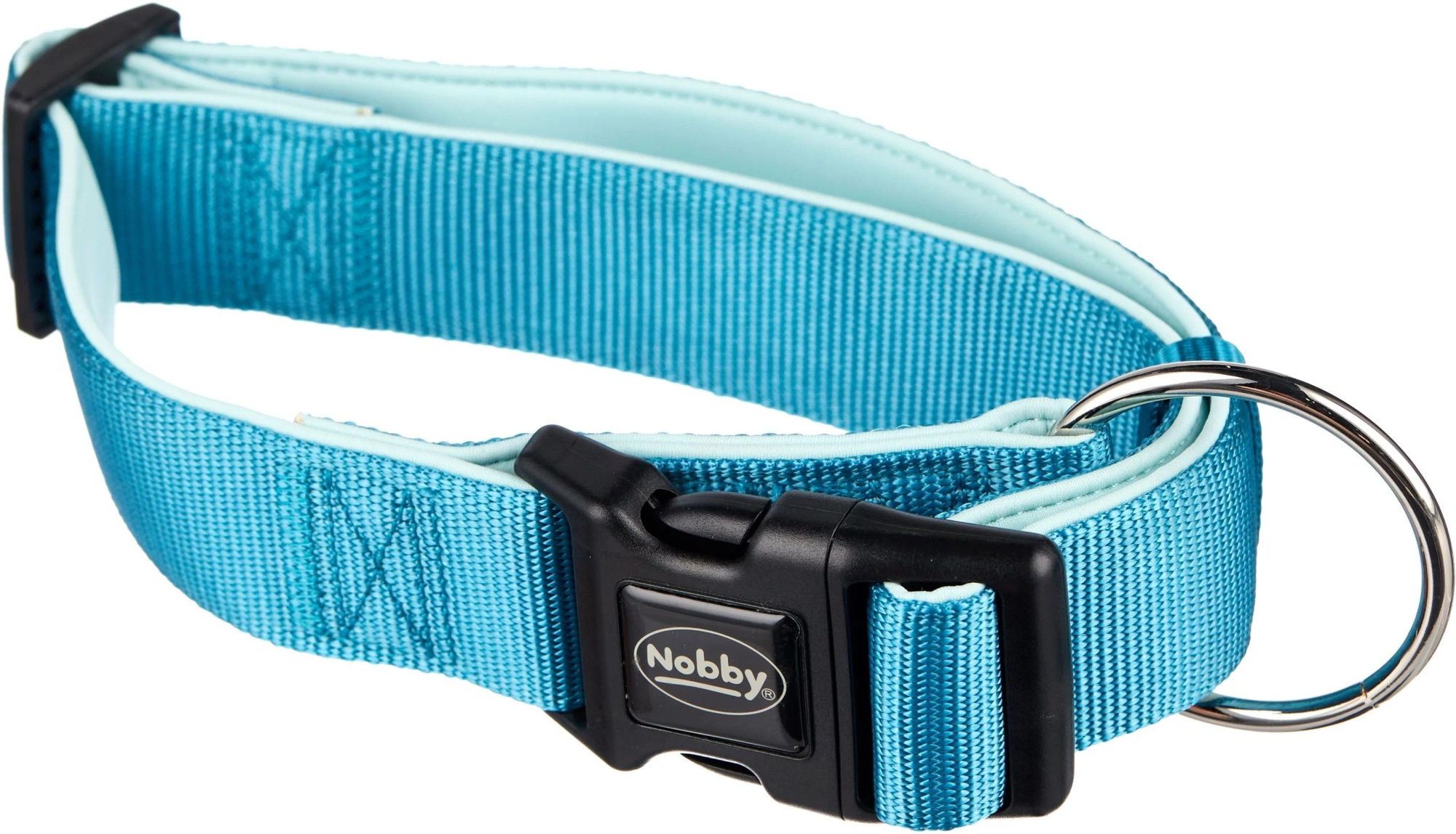 NOBBY CLASSIC PRENO EXTRA Ошейник для собак нейлоновый, голубой,  длина 32-45см / ширина 38-40мм