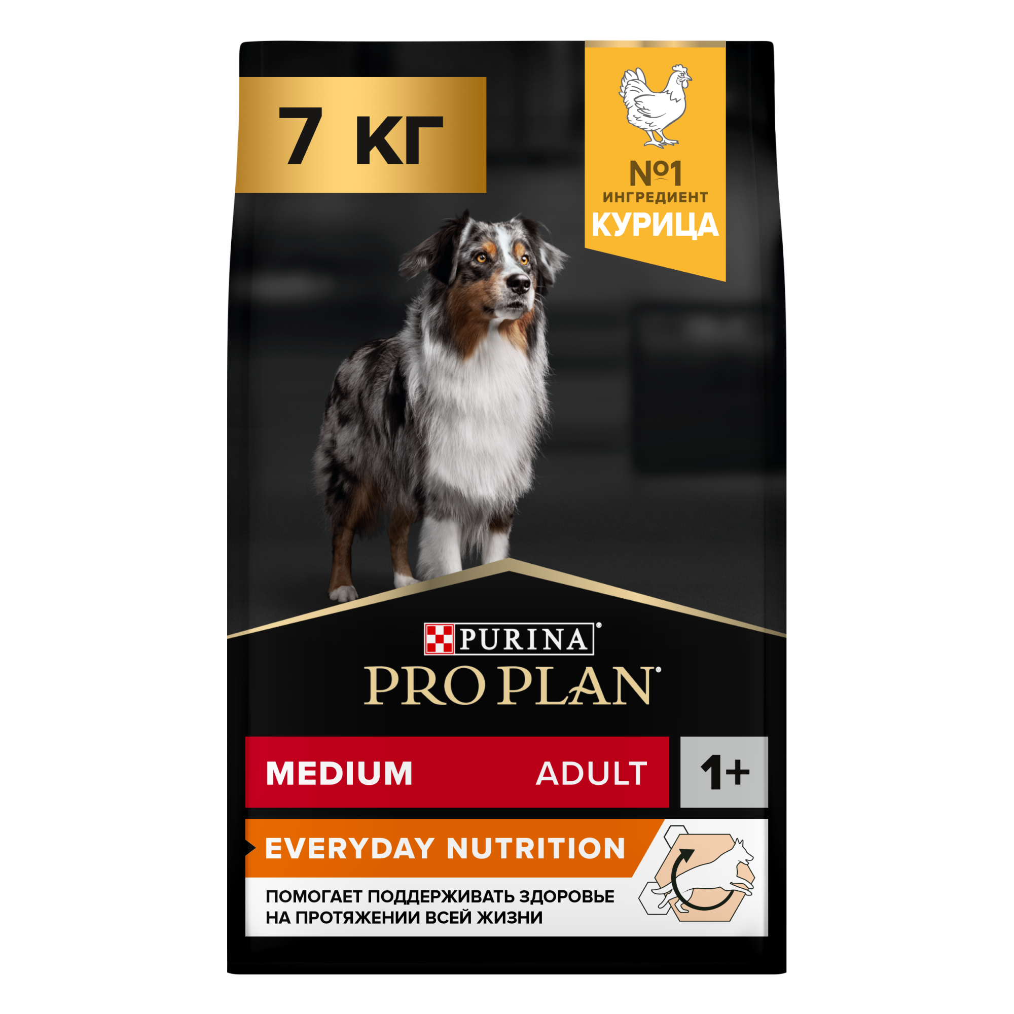 Сухой корм для собак PRO PLAN для средних пород с курицей, 7кг 7613035123359