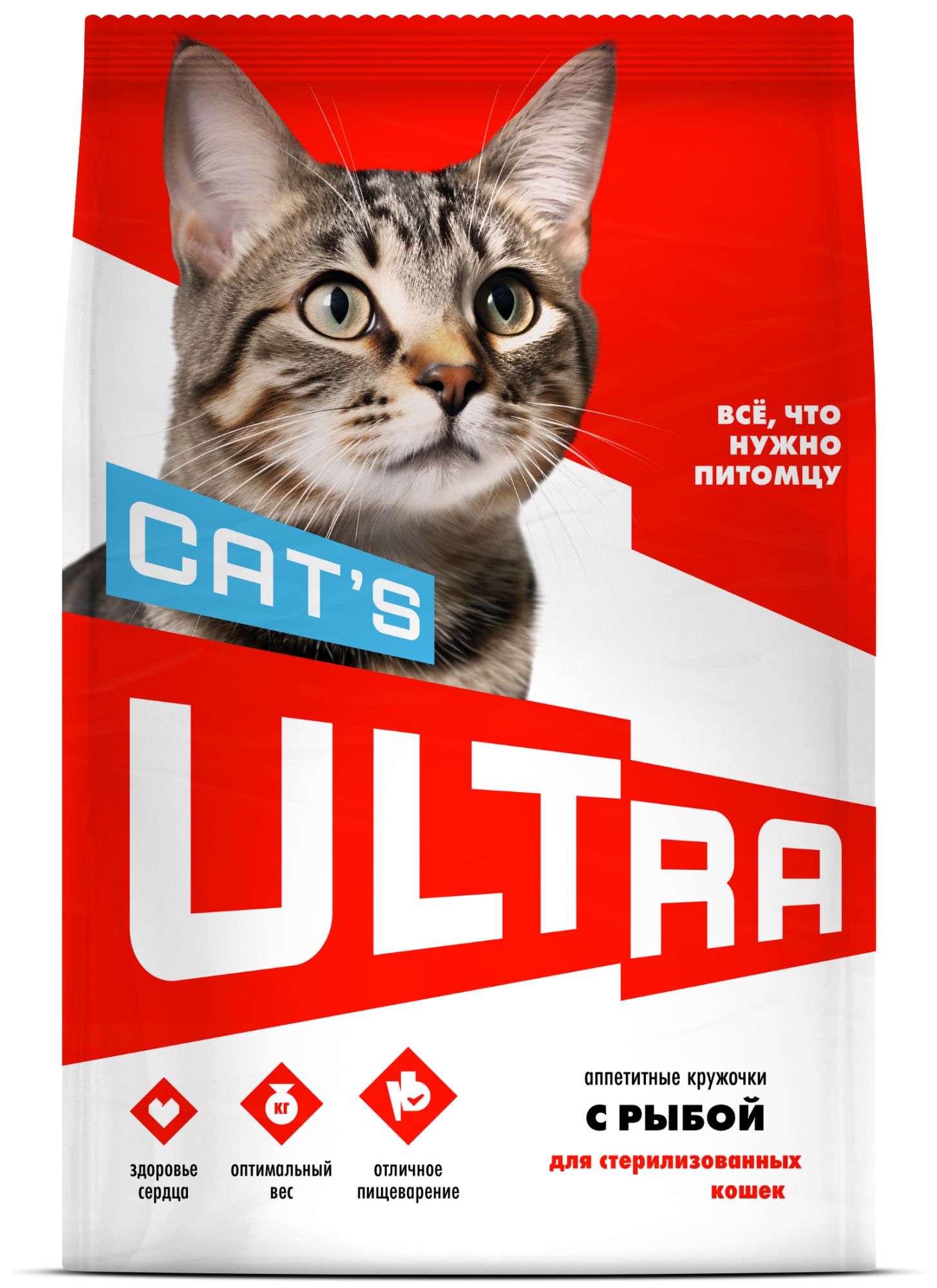 ULTRA Сухой корм для стерилизованных кошек с рыбой 1,5 кг 4640201672932