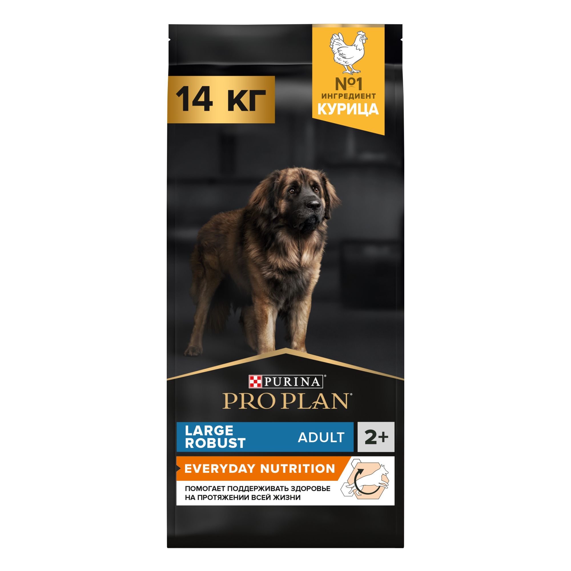 Сухой корм PRO PLAN EVERYDAY NUTRITION для взрослых собак крупных пород с мощным телосложением с курицей, 14 кг 7613035120426