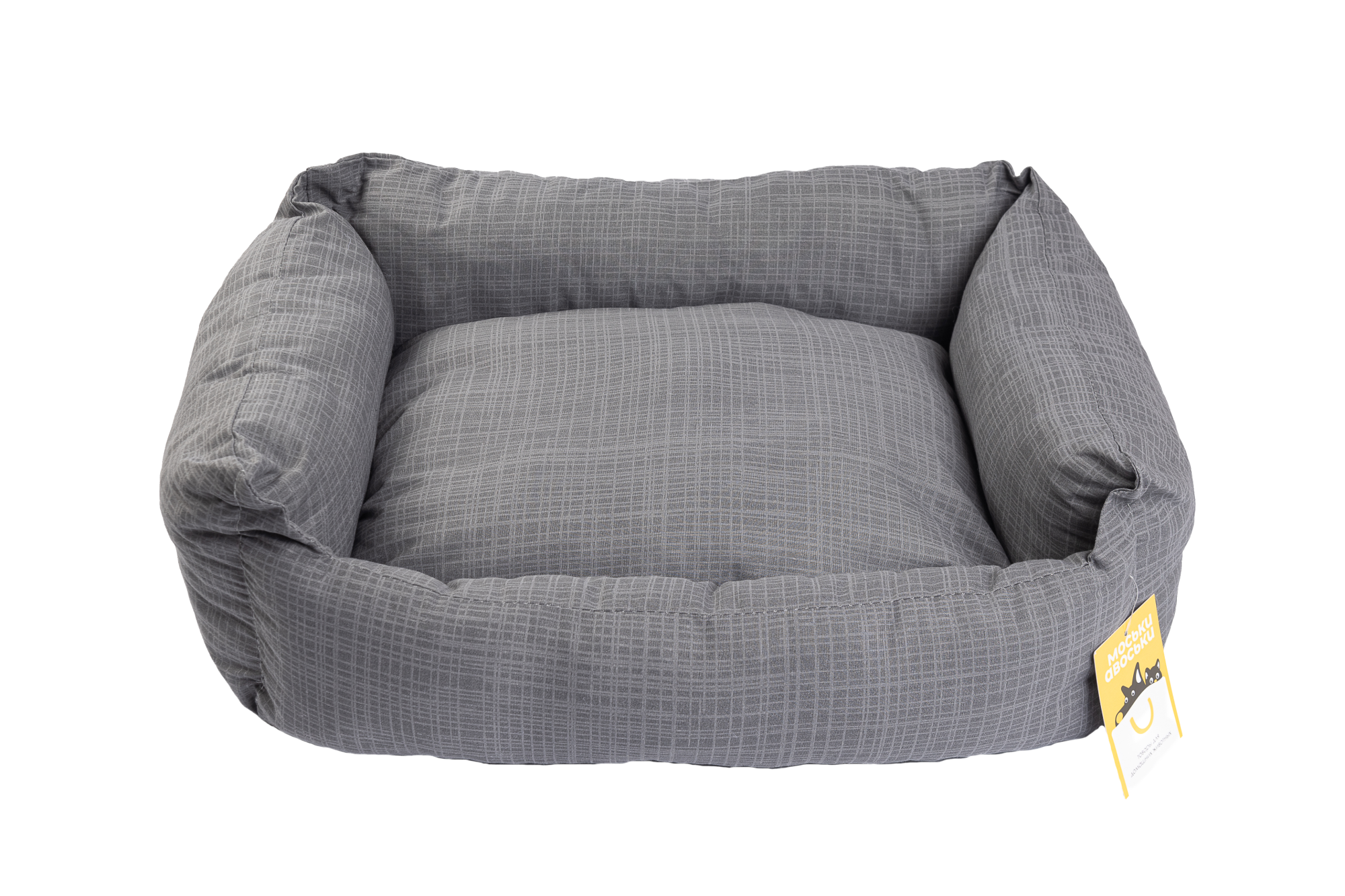 Моськи-Авоськи Лежанка СКАЗКА поплин ЛАВАНДА/СЕРЫЙ M 58х46х16