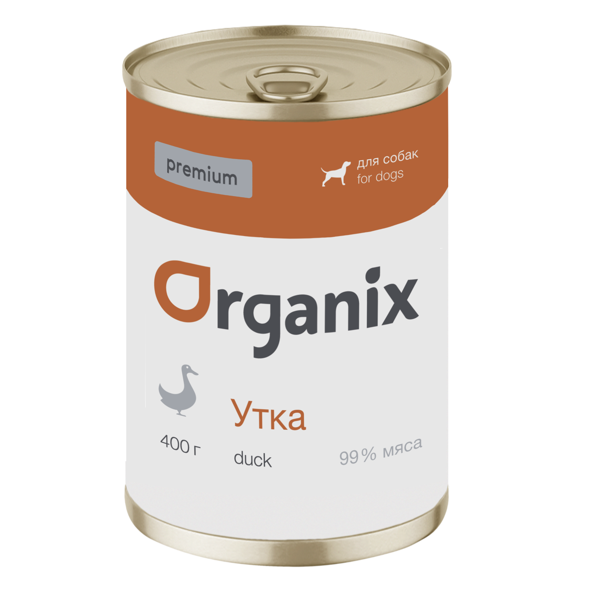 Organix Влажный корм для собак с уткой 1шт-400г 4640201675483 4601188346698