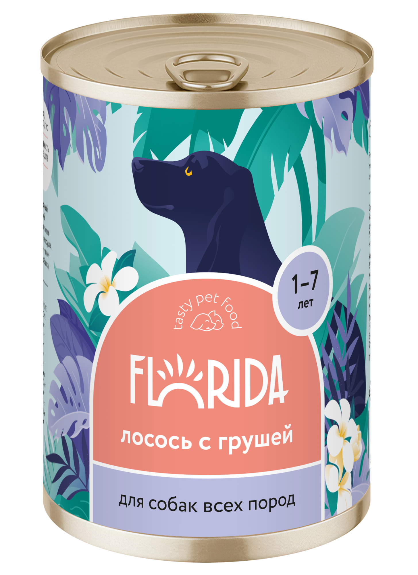 Florida Влажный корм для собак с лососем и грушей 400гр-6шт