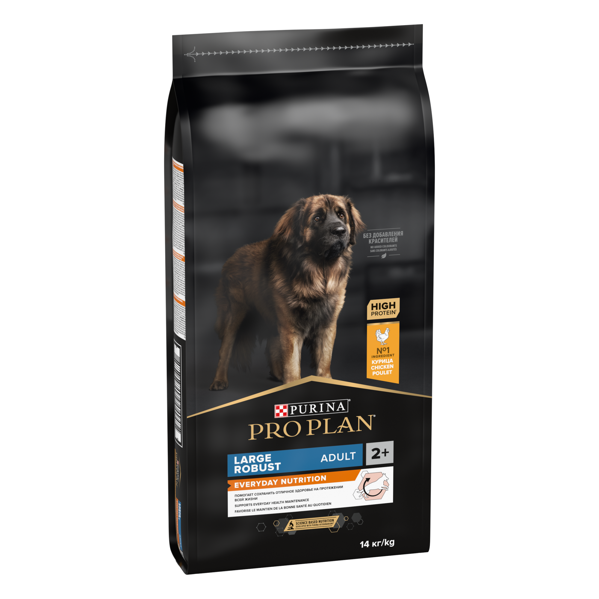 Сухой корм PRO PLAN EVERYDAY NUTRITION для взрослых собак крупных пород с мощным телосложением с курицей, 14 кг 7613035120426