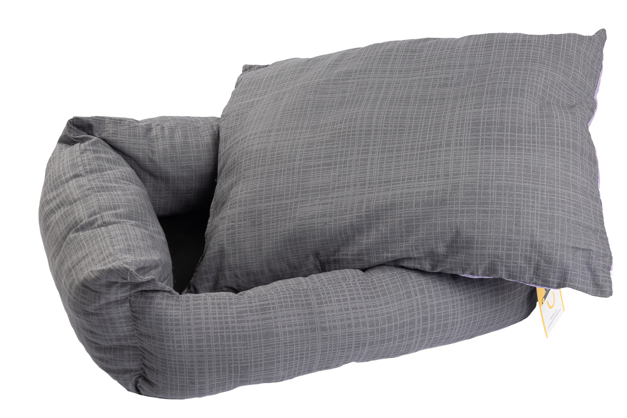 Моськи-Авоськи Лежанка СКАЗКА поплин ЛАВАНДА/СЕРЫЙ M 58х46х16