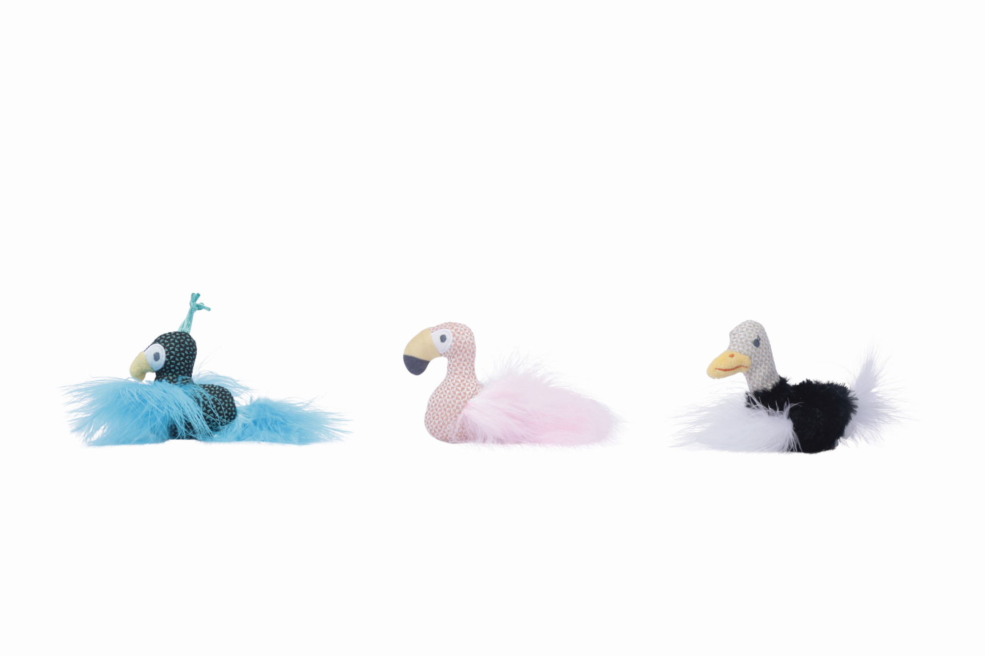 Игрушка для кошек с кошачьей мятой PLUME Фламинго 7х8х3см, Mpets 20647099